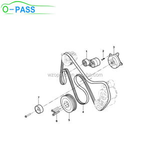 OPASS BC1Q-6B319-AA armónica equilibrador para Ford Duratorq motor tránsito V348 RANGER y LAND ROVER DEFENDER <span class=keywords><strong>Cabrio</strong></span> 2,4 - Product Image 3