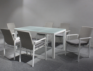 Moderno Elegante Ristorante Tavolo <span class=keywords><strong>e</strong></span> Sedia <span class=keywords><strong>Da</strong></span> <span class=keywords><strong>Giardino</strong></span> In Rattan Wicker Patio Furniture Sconto Set <span class=keywords><strong>Da</strong></span> Pranzo All'aperto - Product Image 6