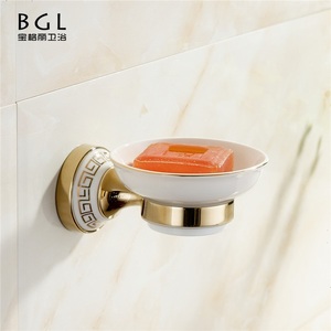 ชุดอุปกรณ์ห้องน้ำ 11800 6 ชิ้น ชุดอุปกรณ์ห้องน้ำเซรามิกสีทอง - Product Image 5