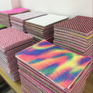 Wholesale A4 Size Chunky Glitter Fabric Sequin Faux <strong>Leather</strong> <strong>Sheets</strong> for Bags Hairbows Shoes Furniture Accessories Crafts - Product Image 6