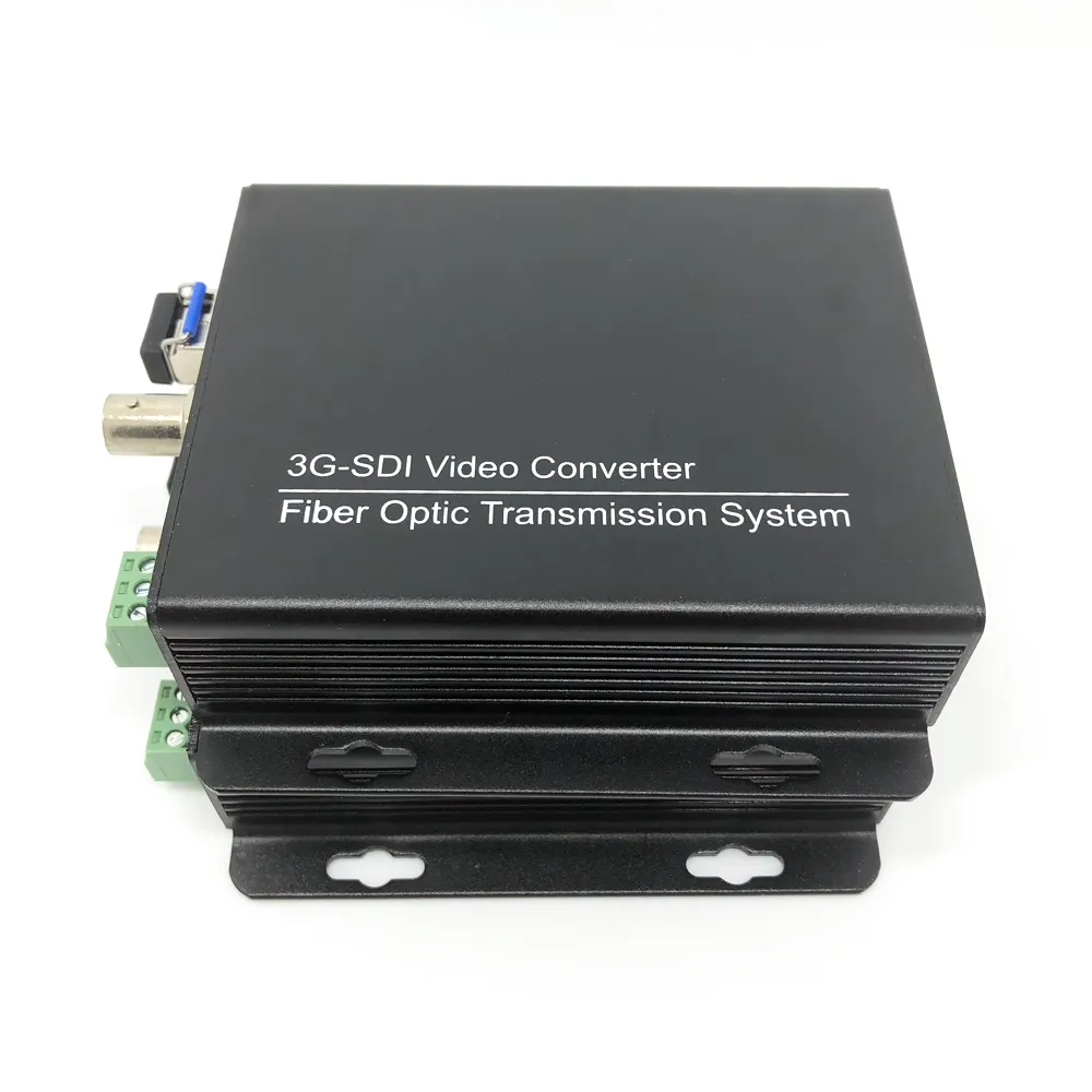 Oem 3G-SDI 1 채널 3C-LINK 비디오 광섬유 미디어 컨버터/Rs485/이더넷/오디오, 비디오 광학 송신기