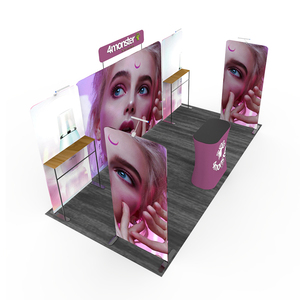 ตู้แสดงสินค้าแบบพกพาโปรไฟล์อลูมิเนียม<span class=keywords><strong>20x20</strong></span>แบบแยกส่วนพร้อมผ้าความตึงเครียดพับเก็บได้สำหรับโฆษณานิทรรศการ - Product Image 2