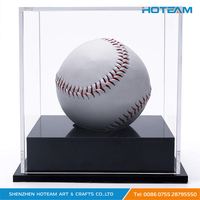 Étui de présentation en acrylique pour ballon de baseball / Cube en plexiglas pour ballon de basket / Boîte de présentation en acrylique transparente pour ballon de football
