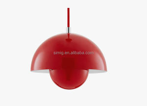 wholesale 2017 Rojo color de <span class=keywords><strong>Verner</strong></span> Panton Maceta colgante de luz E27 titular - Product Image 4