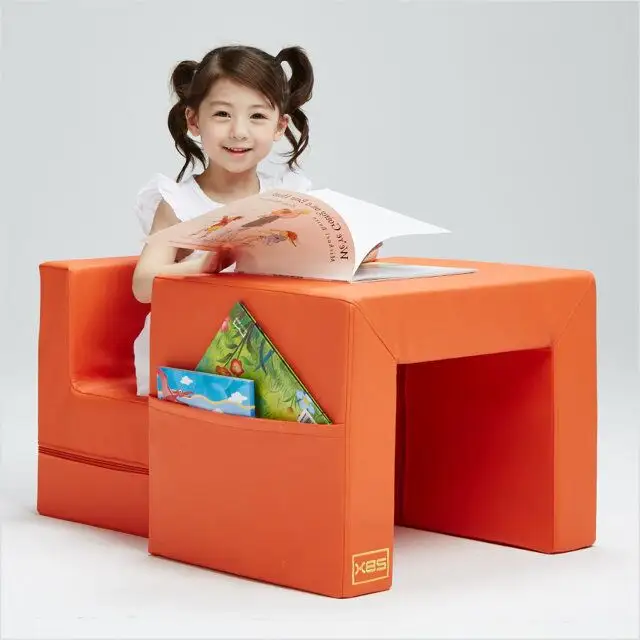 Hot Sell Soft Playing Kids Desk Table Combination table and chair for children 1 to 5 years old