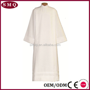 Chiesa cattolica oro jacquard disegno altare server cotta alb - Product Image 4