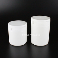 Pot d'emballage en plastique HDPE 250 ml 150 ml avec couvercle facile à ouvrir, pot à capsule, pot à déchirure rapide