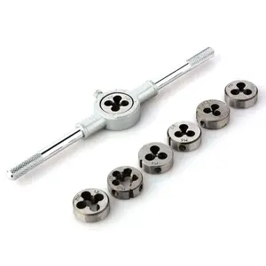 8 의 개/대 Metric Taps/4-10unc 렌치 Handle 탭 및 Die Set M3-M12 Screw 실 Plugs Straight 테이퍼 % 만족드릴 손 툴 P15