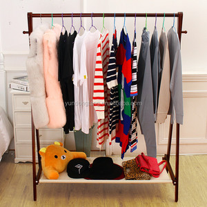 Vente en gros en bois véritable est un simple mot pli cintre/exportation vêtements-cheval porte-cravate - Product Image 5