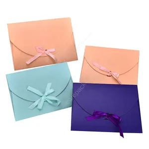 Impresión personalizada, caja de correo de papel recubierto de 300g, calcetines de seda, bufandas, bragas, ropa interior, <span class=keywords><strong>cajas</strong></span> de embalaje de lencería - Product Image 1