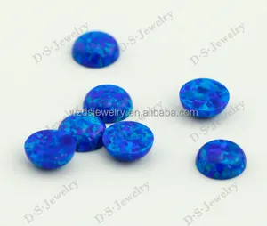 Synthetic Opal Cabochon Round Blue Opal Stone Beads Price