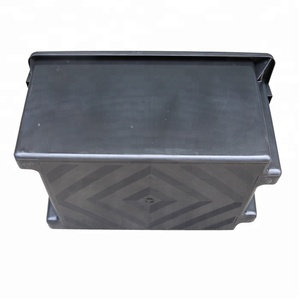 QS Solid Thick Wall Nest Stacking Plastic Container Heavy Duty Tote Box for Storage Spare Tools Auto Warehouse Parts