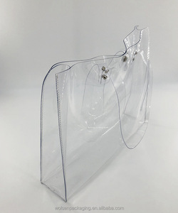 2018 Cina sacchetto del PVC, pvc trasparente sacchetto di plastica <span class=keywords><strong>con</strong></span> bottone <span class=keywords><strong>a</strong></span> pressione, PVC sacchetto cosmetico - Product Image 5