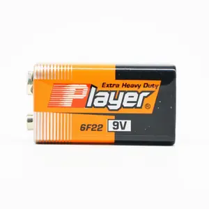 9V 6F22 1 Cái/Thu Nhỏ Gói Y Player 28 Giờ Super Power Carbon Kẽm Pin Khô