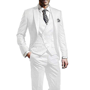 Costume Homme Haut de Gamme 3 Pièces Blazer à Un Bouton <span class=keywords><strong>Pantalon</strong></span> à Plis Droits <span class=keywords><strong>Violet</strong></span> Costume de Mariage pour Homme - Product Image 4