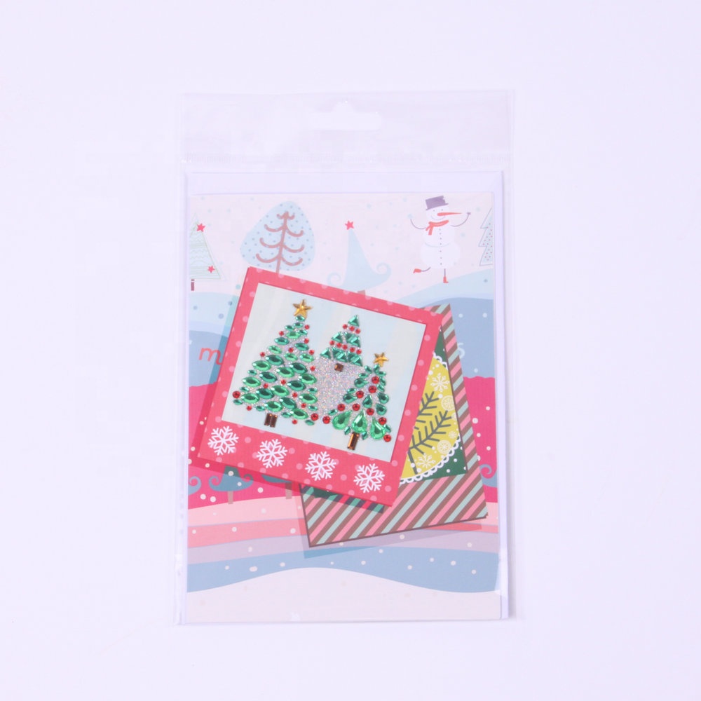 Рождественская поздравительная открытка, счастливая поздравительная открытка diwali, Хрустальная Бриллиантовая поздравительная открытка с принтом