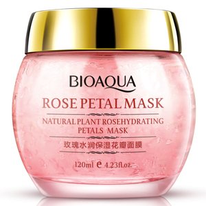 Mascarilla Facial <span class=keywords><strong>Bioaqua</strong></span> de Pétalos de Rosa, Limpiadora de Poros, Hidratante, Crema de Noche - Product Image 3