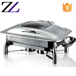 Suministros para Restaurantes Italianos, Calentador de Alimentos de Acero Inoxidable de Lujo de 6 Litros, Recipiente para Calentar Alimentos con Combustible de Gel Hidráulico en Venta en Filipinas - Product Image 3