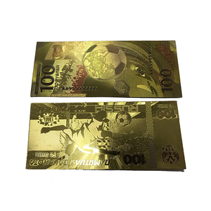 Personnaliser Acceptable Nouveaux Produits 5/<span class=keywords><strong>20</strong></span>/100 <span class=keywords><strong>Euro</strong></span> Feuille D'or Pur Plaqué Billets - Product Image 2