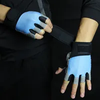 Gym Oefening Custom Verstelbare Workout Gewogen Training Handschoenen Met Wrist Wraps