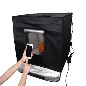 Stock Status Product 60CM LED Photo Studio Light Tent, Shooting Cube, Portable Mini Photo Studio Kit