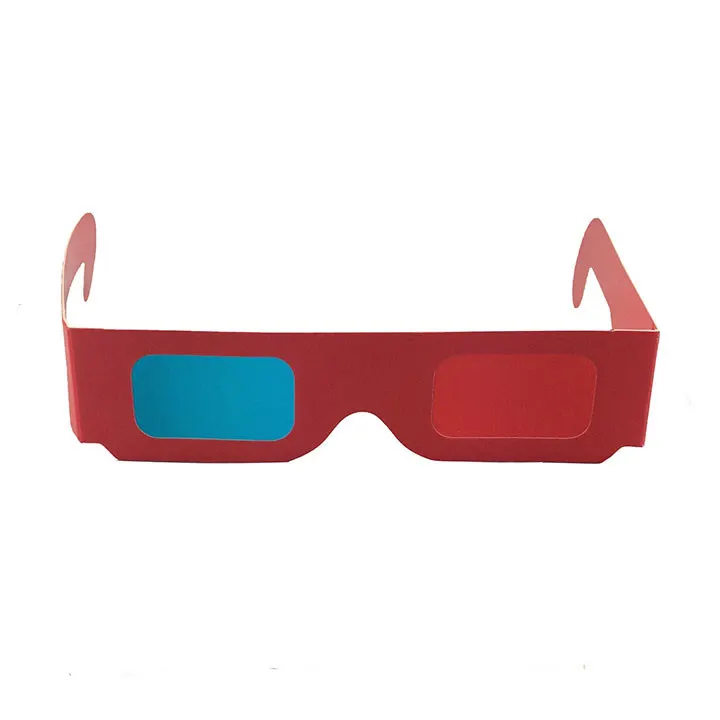 새로운 핫 판매 사용자 정의 인쇄 종이 프레임 3D 레드 시안 안경 레드 블루 3D 안경 3D 사진