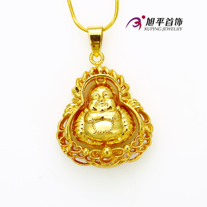 Xuping Guangzhou 24K color oro joyas de imitación alta calidad Buddha divinidad estilo religioso pendiente neutro - Product Image 3