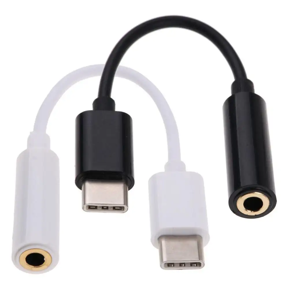 USB C Adapter Type C to 3.5mm Aux Audio Jack Earphone Headphone Cable USB