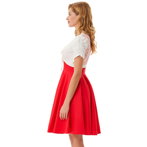 Bolero Corto Plisado Color Marfil para Mujer <span class=keywords><strong>BP</strong></span>, con Mangas Cortas, Espalda Transparente de Encaje y Lazada Delantera BP000705-2 - Product Image 4