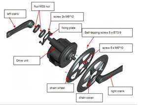 Bafang 8fun 500W 750W Bbs02 1000Watt bbshd E xe đạp giữa ổ đĩa Crank động cơ Kit với c965 C18 hiển thị đầy màu sắc - Product Image 4