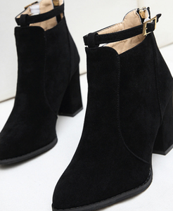 Inverno nuovo Design moda moda cuspide tacchi grossi antiscivolo <span class=keywords><strong>elegante</strong></span> scarpe da donna