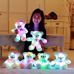 38 cm LED Nuit Rougeoyante En Peluche Ours en peluche Poupées Ours Lumineux Jouets Cadeaux pour Enfants Filles Valentine ST16105 - Product Image 1