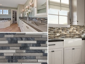 Prezzo all'ingrosso colore misto <span class=keywords><strong>cucina</strong></span> Backsplash piastrella nuovo Design bagno mosaico - Product Image 6