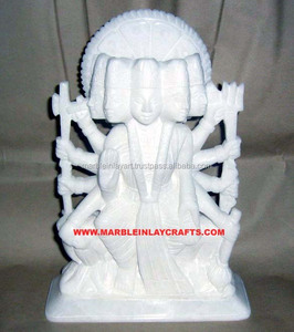 Statue de Saraswati Maa en marbre - Product Image 1