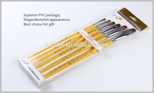 professionnel brosses de peinture acrylique manche en bois pour la vente - Product Image 6