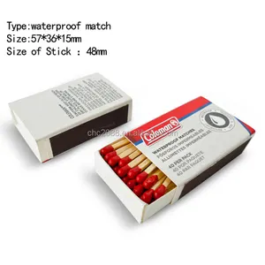 Outdoor use emergency waterproof matches windproof storm matches