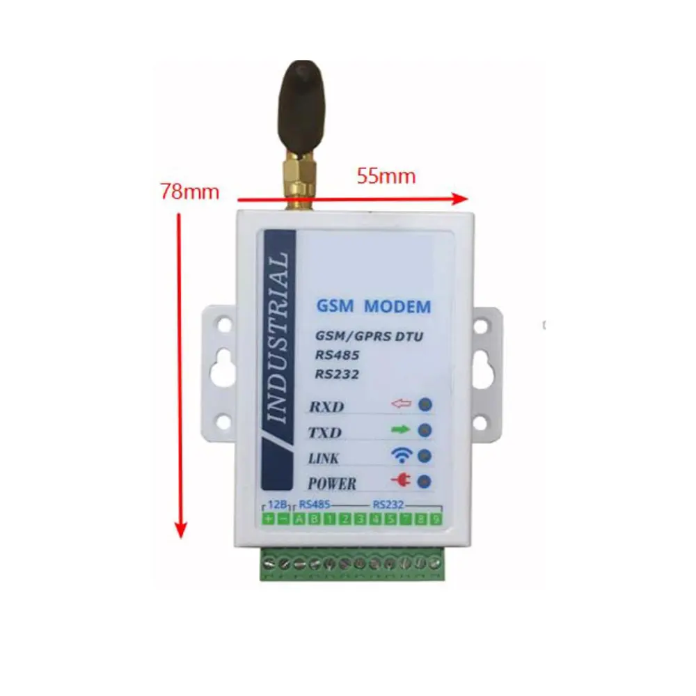 RS485 RS232 SINYAL DÖNÜŞTÜRÜCÜ GPRS GSM DTU KABLOSUZ VERI ILETIM SERI PORT MODÜLÜ