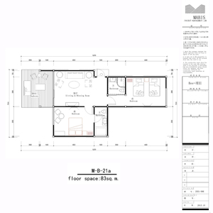 Casas Prefabricadas de Diseño Moderno de Dos Dormitorios de Construcción Rápida - Product Image 6