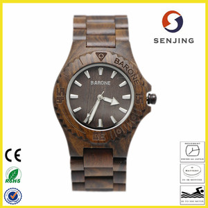 2017 <span class=keywords><strong>el</strong></span> más nuevo diseño con estilo de madera <span class=keywords><strong>del</strong></span> reloj natural logotipo personalizado madera reloj para hombres y mujeres - Product Image 5