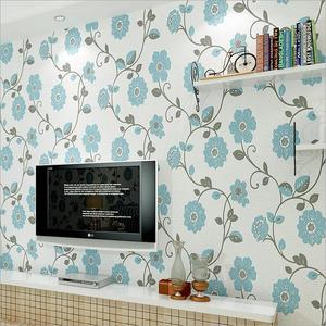 Papel Tapiz No Tejido, Papel Tapiz de Diseño <span class=keywords><strong>Bf</strong></span>, Decoración del Hogar, Arte Mural para Paredes, Flores 3D, Decoración Romántica para Paredes de Habitaciones de Boda - Product Image 1