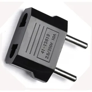 Travel Plug Adapter US AU to EU plug Convertor 2 Round Pins Plug