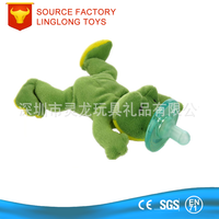 Sucette en peluche personnalisée pour bébé avec jouet pour chat Velboa marron sucette Nuk souple porte-sucette en peluche chat dessin animé