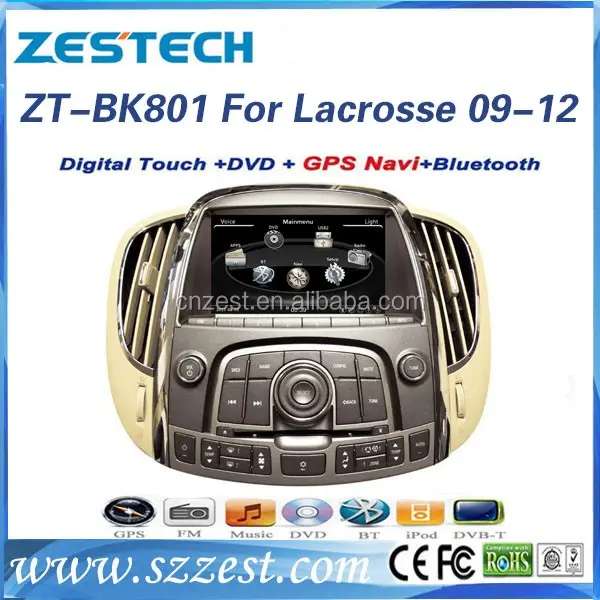 Rádio de carro com sistema de navegação gps para BUICK LACROSSE 2009-2012 carro com dvd rádio cd mp3 função digital TV