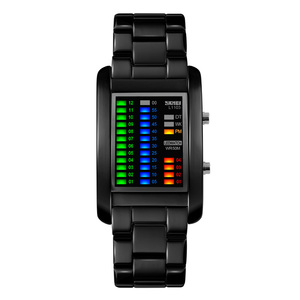 Reloj de Pulsera Skmei 1103 de Aleación de Zinc de Alta Calidad con Animación de Botas, Reloj LED para Hombre, Resistente al Agua - Product Image 1