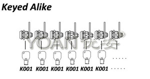 Chrome Plated ZDC <strong>Tubular</strong> Key <strong>Cam</strong> <strong>Lock</strong> Cabinet and Box Key Cylinder with Master Key System - Product Image 3