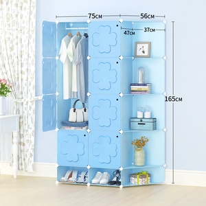Bedside Storage Organizer <strong>Plastic</strong> Portable Cube <strong>Wardrobe</strong> - Product Image 5