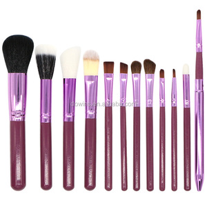 Alta calidad 12 unids maquillaje natural del pelo de la cabra de maquillaje cepillo con fasion embalaje - Product Image 3