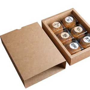 热卖牛皮月饼盒设计与分隔线设计盒
