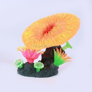 NIHAO Nouveau Artificielle Silicone Fish Tank <span class=keywords><strong>Aquarium</strong></span> Faux Coral Plante Aquatique Sous-Marine de <span class=keywords><strong>Mer</strong></span> Anémone - Product Image 1