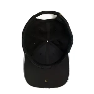 Wholesale Best Quality  Customize Led Light 6 Panel Baseball Hat  Fashion Glow Led Cap